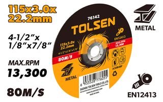 CUTTING-OFF WHEEL DEPRESSED CENTRE 115 x 3.0 x 22.2MM