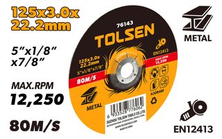 CUTTING-OFF WHEEL DEPRESSED CENTRE 125 x 3.0 x 22.2MM