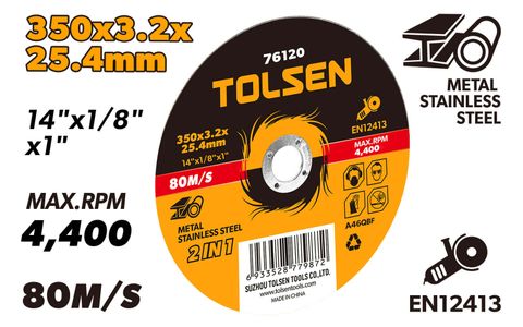 CUTTING-OFF WHEEL FLAT 350 x 3.2 x 25.4MM