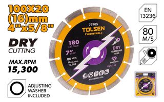 DIAMOND CUTTING DISC SEGMENTED 105 x 20MM