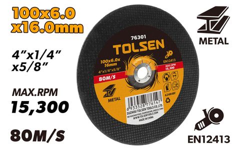 GRINDING WHEEL DEPRESSED CENTRE 100 x 6.0 x 16MM