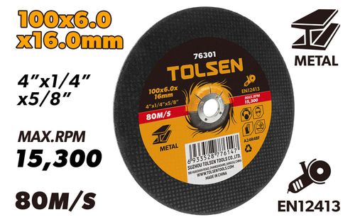 GRINDING WHEEL DEPRESSED CENTRE 100 x 6.0 x 16MM