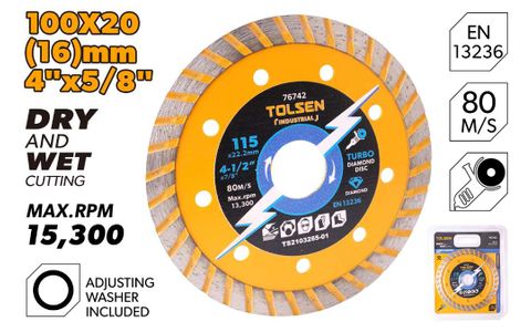 DIAMOND CUTTING DISC TURBO 105 x 20MM