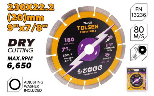 DIAMOND CUTTING DISC SEGMENTED 230 x 22.2MM