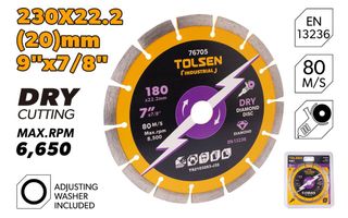 DIAMOND CUTTING DISC SEGMENTED 230 x 22.2MM