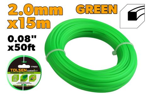TRIMMER LINE (SQUARE SHAPE) 2.0MM x 15M