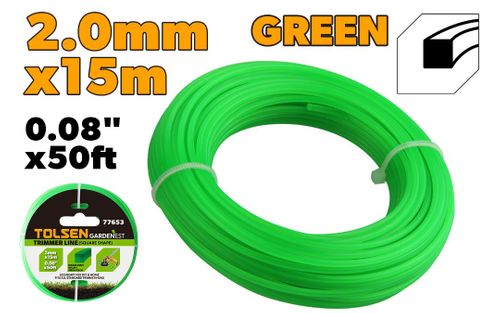 TRIMMER LINE (SQUARE SHAPE) 2.0MM x 15M