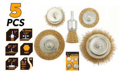 WIRE BRUSH SET 5PC