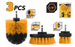 DRILL BRUSH SET 3PC 2, 3.5, 4 INCH