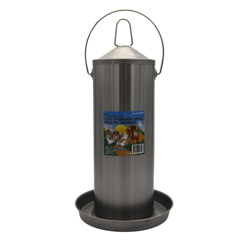 DRINKER POULTRY S/STEEL  5.5L