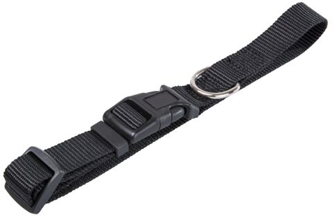 COLLAR PET NYLON BLACK