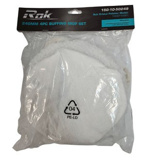 POLISHER BUFFING MOP SET 240MM 4PC