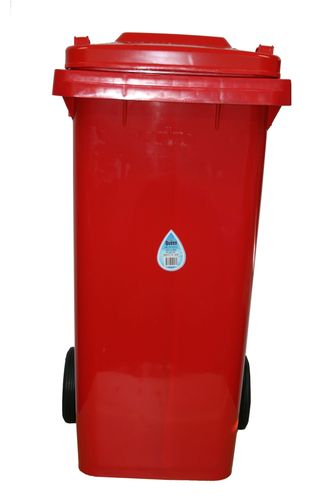 BIN WHEELIE 120L RED