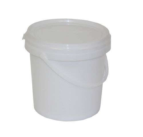 BUCKET WITH LID PLASTIC  3L