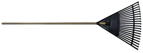 RAKE PLASTIC 600mm WITH WOOD HANDLE