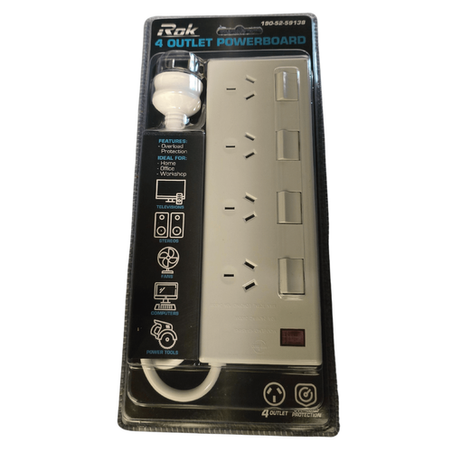 POWER BOARD 4 OUTLET 240V 10A