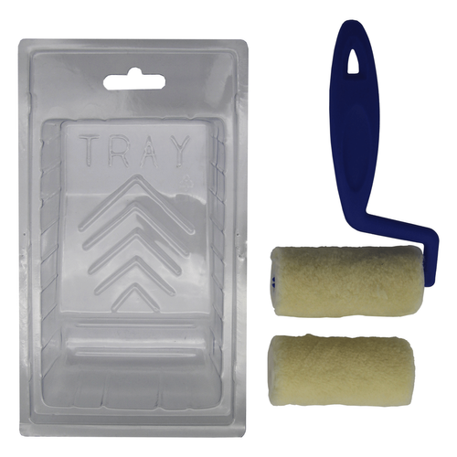 PAINT ROLLER KIT 4PC 75MM