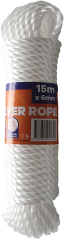 ROPE PE SILVER 6MM x 15M