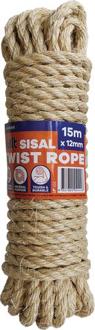 ROPE SISAL TWIST 12MM x 15M