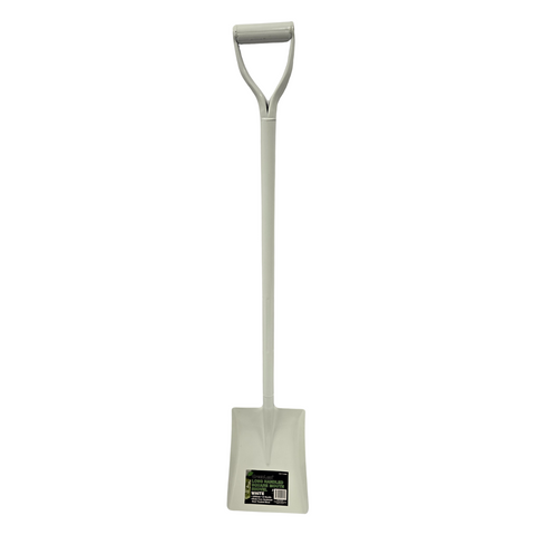 SHOVEL LONG D HANDLE WHITE