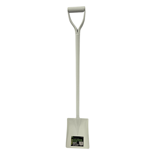 SHOVEL LONG D HANDLE WHITE