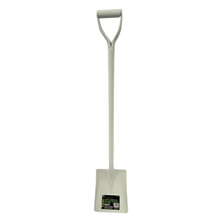 SHOVEL LONG D HANDLE WHITE