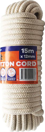 CORD COTTON BRAIDED 12MM x 15M