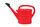 WATERING CAN PLASTIC WITH ROSE 10L RED