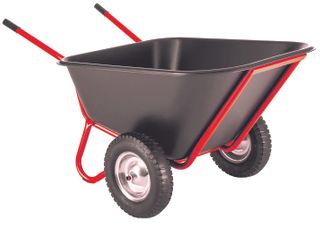 WHEELBARROW 200KG DUAL WHEEL 200L
