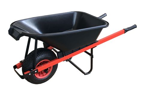 WHEELBARROW POLY TRAY WITH POUR SPOUT 80L