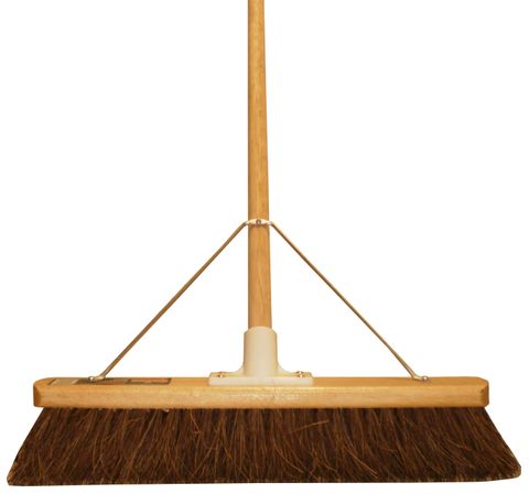 BROOM TIMBER COCO FIBRE 610MM
