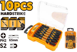 10PCS IMPACT SCREWDRIVER BIT SET PH2 x 65mm