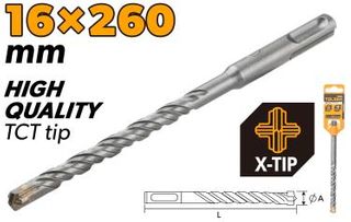 SDS-PLUS HAMMER DRILL BITS X-TIP
(INDUSTRIAL) 16x260MM