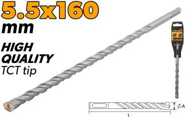 SDS-PLUS HAMMER DRILL BITS 5.5x160MM