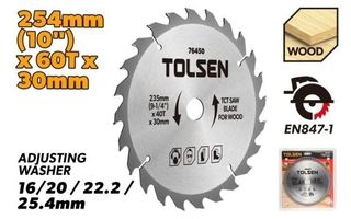 TCT SAW BLADE 254MM x 60T