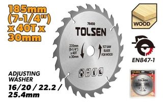 TCT SAW BLADE 185MM x 40T