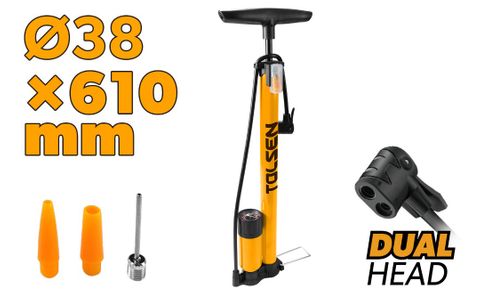 PUMP BICYCLE FLOOR WITH GAUGE 38x480MM