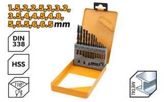 DRILL BIT SET HSS TWIST 13PC 1.5-6.5MM