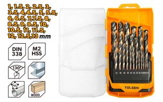 DRILL BIT SET HSS TWIST 25PC 1.0-13MM