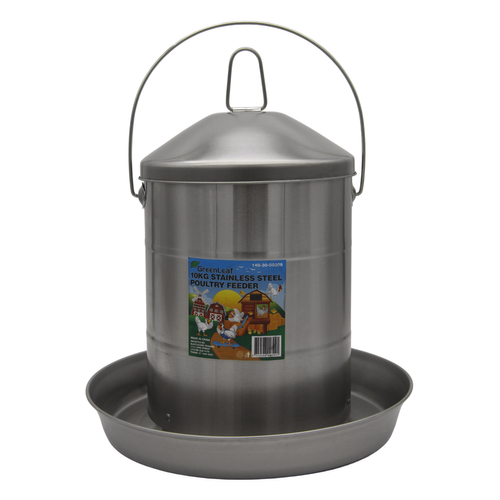FEEDER POULTRY S/STEEL 10KG