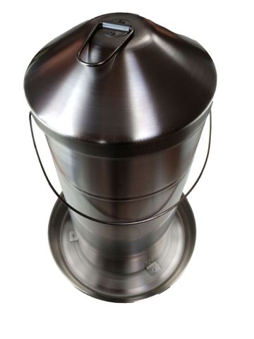 FEEDER POULTRY S/STEEL 15KG