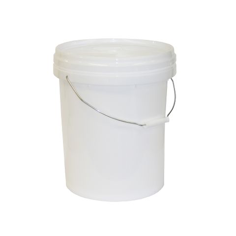 BUCKET WITH LID PLASTIC 20L