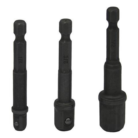 DRIVE SOCKET ADAPOR SET 1/4, 3/8,1/2 INCH 3PC