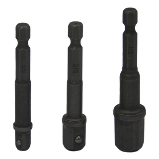 DRIVE SOCKET ADAPOR SET 1/4, 3/8,1/2 INCH 3PC