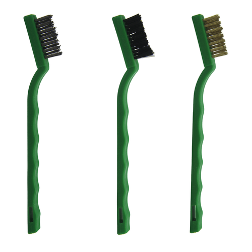 WIRE BRUSH (NYLON,BRASS,S/STEEL) SET 3PC