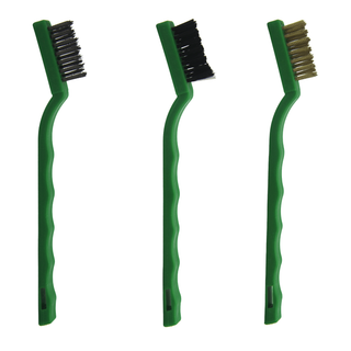 WIRE BRUSH (NYLON,BRASS,S/STEEL) SET 3PC