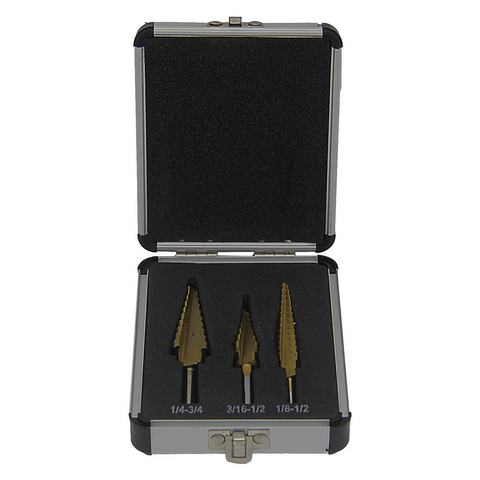 STEP DRILL SET 3PC
