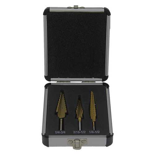 STEP DRILL SET 3PC