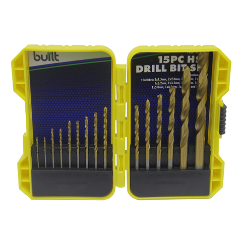 HSS DRILL BIT SET 15PC