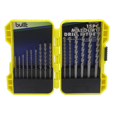 DRILL BIT SET MASONRY 15PC